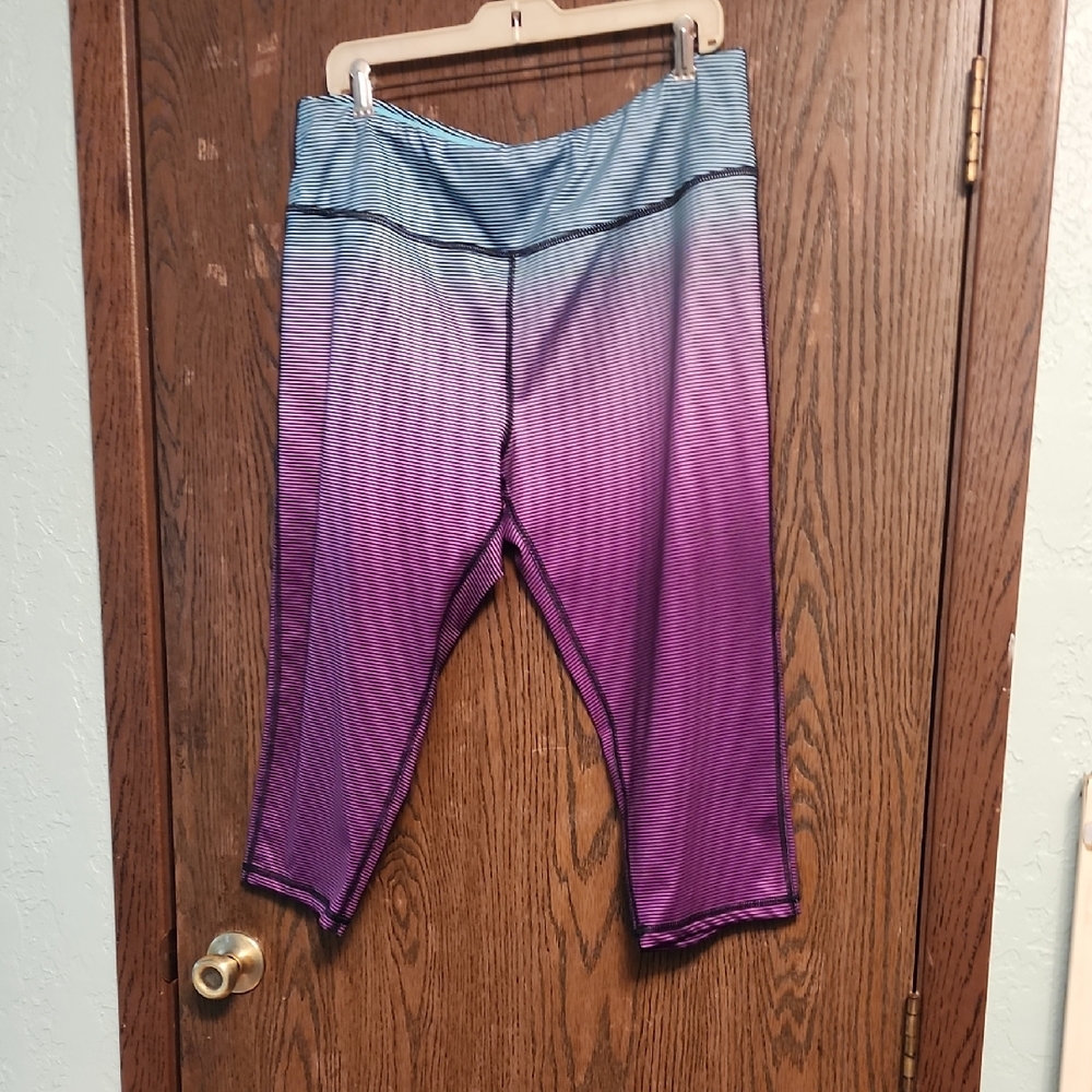 Pro Player Gradient Purple Blue Capris